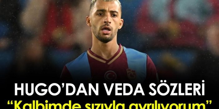 Trabzonspor'da Vitor Hugo'dan veda mesajı!