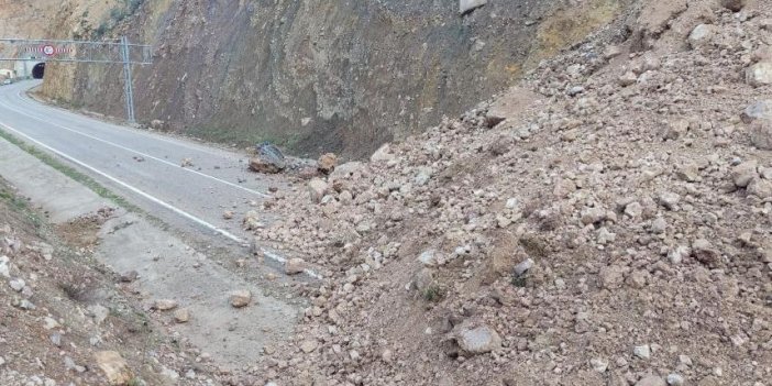 Artvin'de heyelanın kapattığı yol trafiğe açıldı