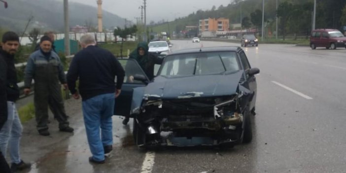 Samsun'da trafik kazası: 3 yaralı