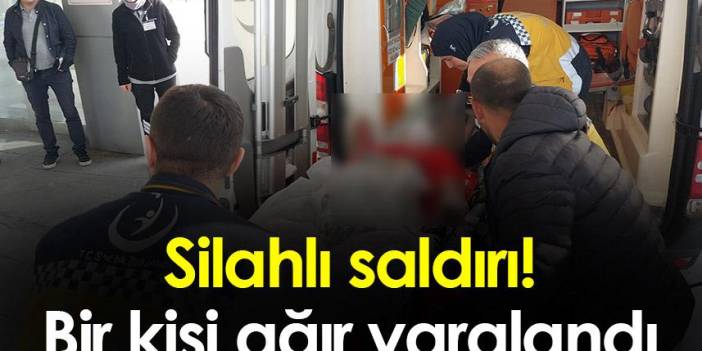 Samsun'da silahlı saldırıya uğrayan bir genç ağır yaralandı. 25-04-2023