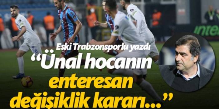 "Trabzonspor'da Karaman'ın enteresan değişikliği..."