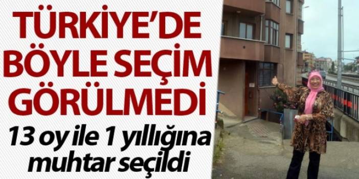 Türkiye’de böyle seçim görülmedi, 13 oy ile 1 yıllığına muhtar seçildi