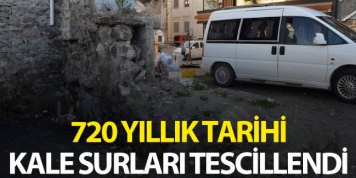 Trabzon’da 720 yıllık tarihi kale surları tescillendi