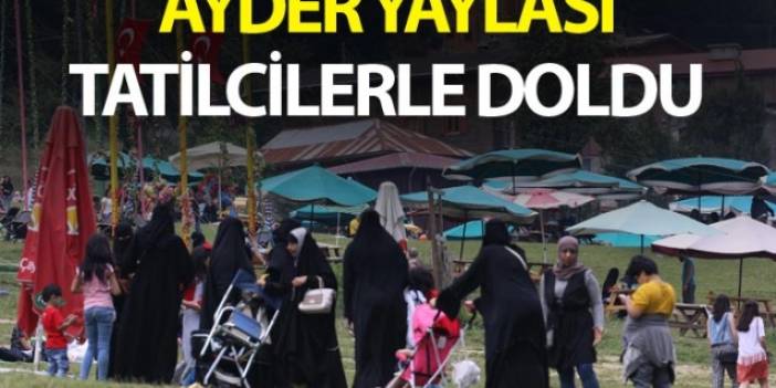 Ayder Yaylası tatilcilerle doldu