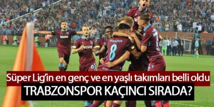 İşte Süper Lig'in en genç ve en yaşlı takımı! Trabzonspor kaçıncı sırada? Foto Galerii