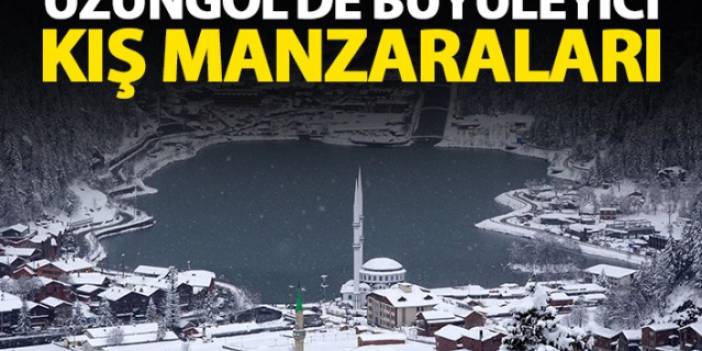 Uzungöl'de kar güzelliği