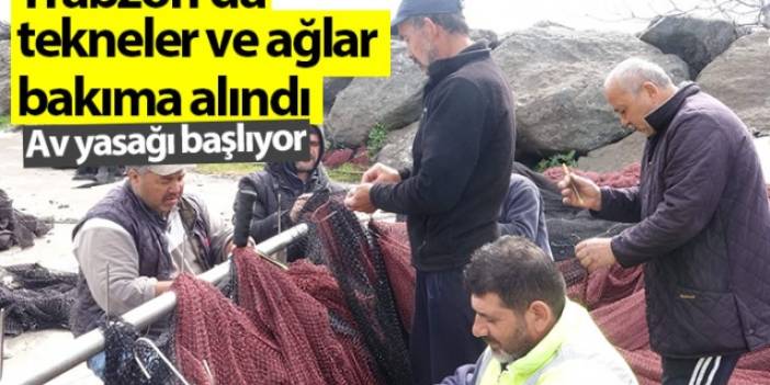 Av yasağı başlıyor! Trabzon'da tekneler ve ağlar bakıma alındı..Foto Haber