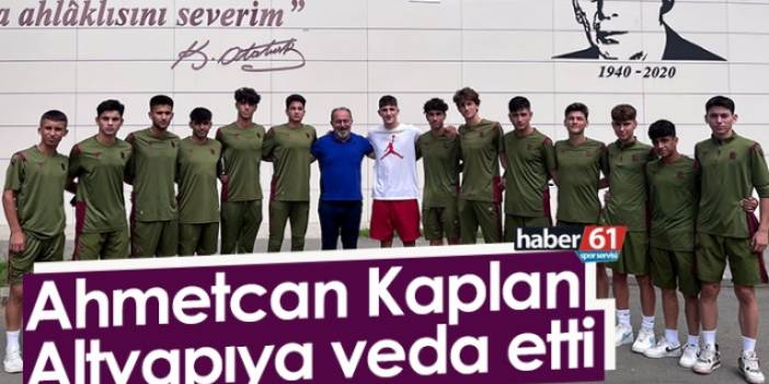 Ahmetcan kaplan altyapıya veda etti - Foto Haber