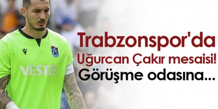 Trabzonspor'da Uğurcan Çakır mesaisi! Görüşme odasına... Foto Haber