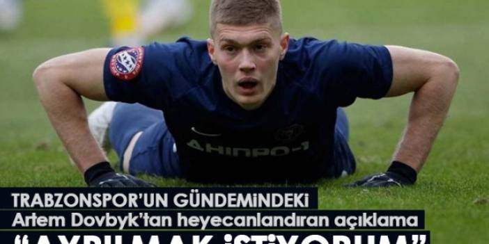 Trabzonspor'un gündemindeki Artem Dovbyk'den flaş açıklama: "Ayrılma zamanım geldi" Foto Galeri