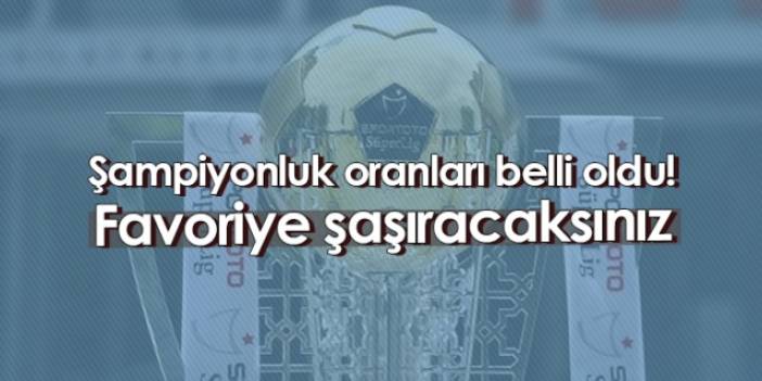 Şampiyonluk oranları belli oldu! Favoriye şaşıracaksınız. Foto Haber