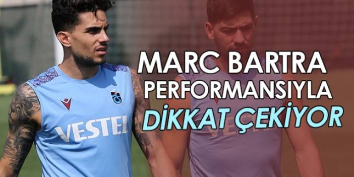 Trabzonspor'da Bartra dikkat çekiyor. Foto Haber