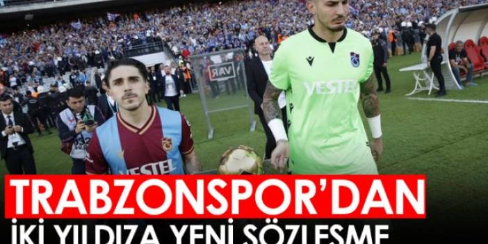 Trabzonspor'dan iki yıldıza yeni sözleşme. 6 Eylül 2022