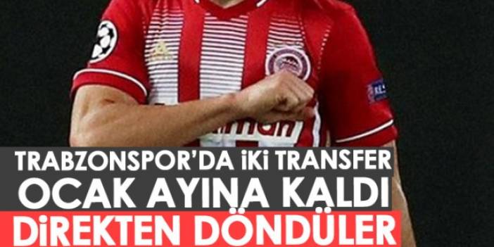 Trabzonspor'da iki transfer Ocak ayına kaldı! Foto Haber