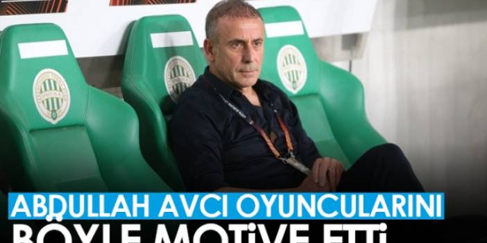 Trabzonspor'da Avcı, oyuncuları böyle motive etti. Foto Haber