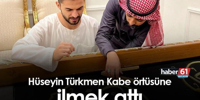 Hüseyin Türkmen Kabe örtüsüne ilmek attı