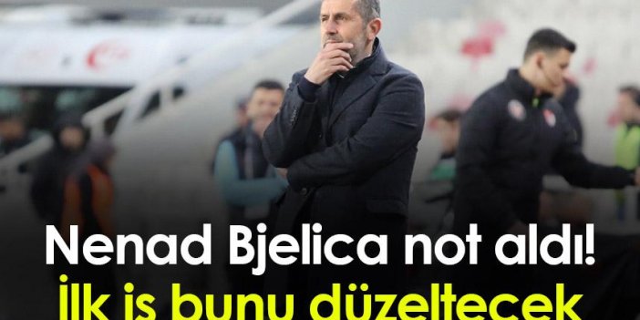 Trabzonspor'da Nenad Bjelica not aldı! İlk iş bunu düzeltecek