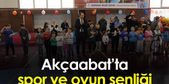 Akçaabat’ta spor ve oyun şenliği yapıldı