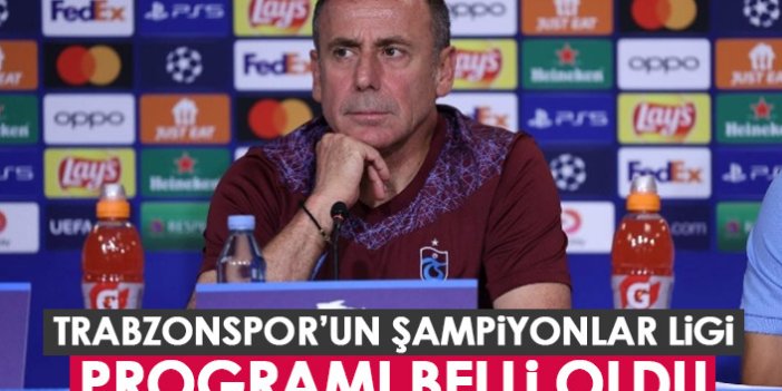 Trabzonspor'un Şampiyonlar Ligi programı belli oldu