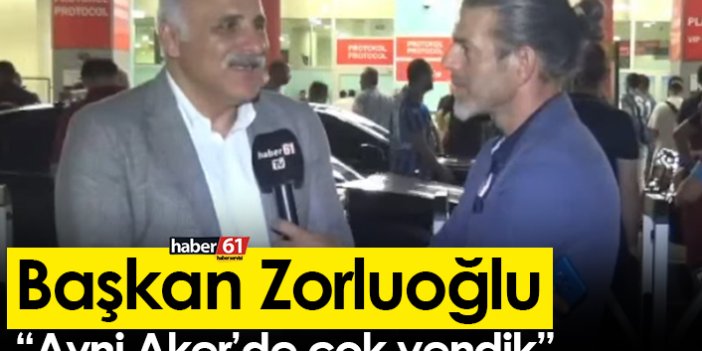 Zorluoğlu "Avni Aker'de çok yendik"