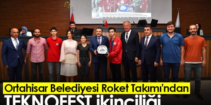 Ortahisar Belediyesi Roket Takımı'ndan TEKNOFEST ikinciliği