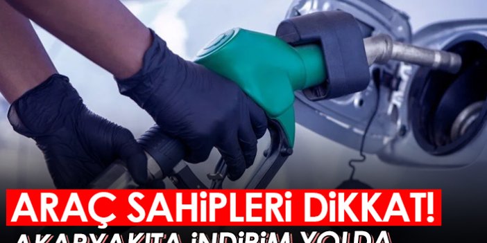 Araç sahipleri dikkat! Akaryakıta indirim yolda