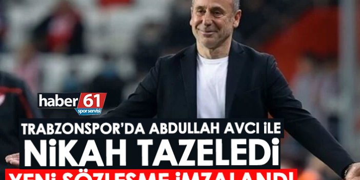 Trabzonspor'da Abdullah Avcı ile yeni sözleşme imzalandı!