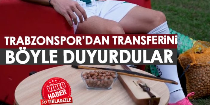 Giresunspor, Trabzonsporlu futbolcunun transferini video ile duyurdu