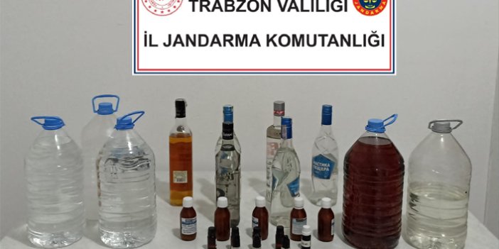 Trabzon’da sahte alkol operasyonu