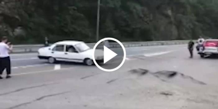 Trabzon’da plakayı söktüler ama jandarmadan kaçamadılar! Driftciler yakayı ele verdi. Video Haber