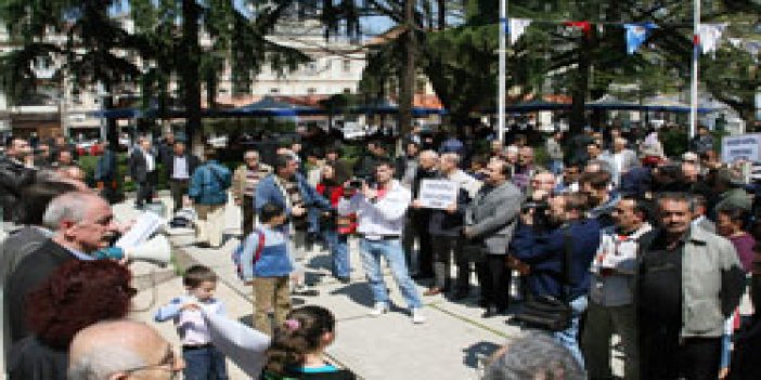 Trabzon'da Çernobil protestosu