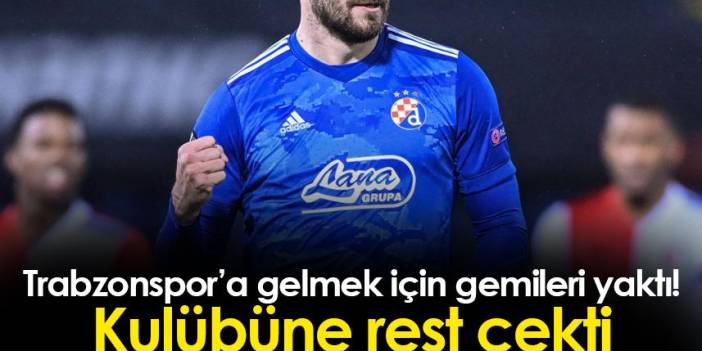 Golcü oyuncu Trabzonspor'a gelmek için kulübüne rest çekti!