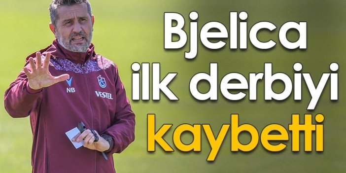 Trabzonspor teknik direktörü Bjelica ilk derbiyi kaybetti