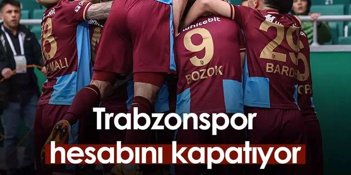 Trabzonspor hesabını kapatıyor