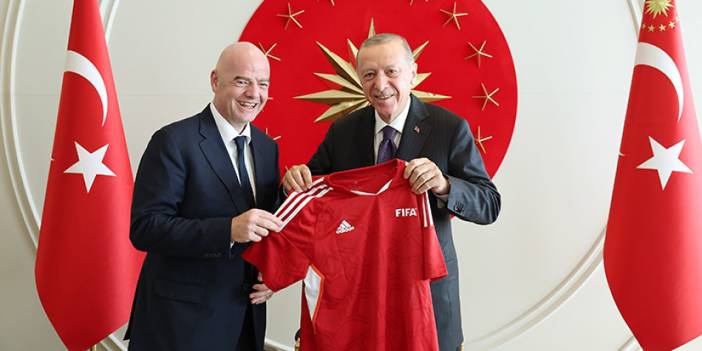 Cumhurbaşkanı Erdoğan, FIFA Başkanı Infantino ile görüştü