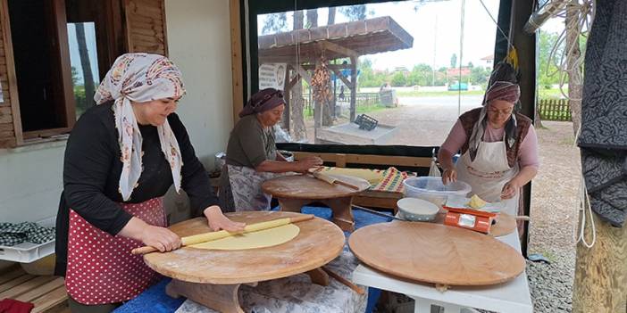 Samsun'da kooperatif kuran kadınlar organik ürün satıyor