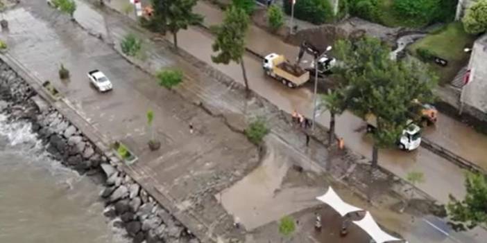 Ordu'da Karadeniz Sahil Yolu ulaşıma kapandı