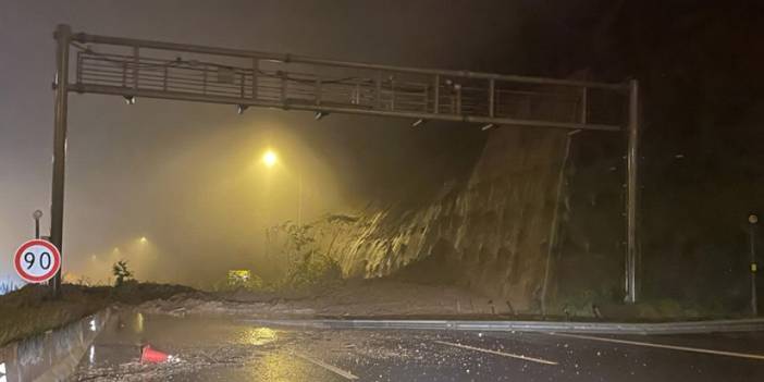 Bolu'da heyelan! Toprak kayması ve su taşkınları