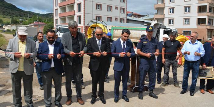 Giresun'da doğalgaz altyapı çalışması kurban kesilerek başladı