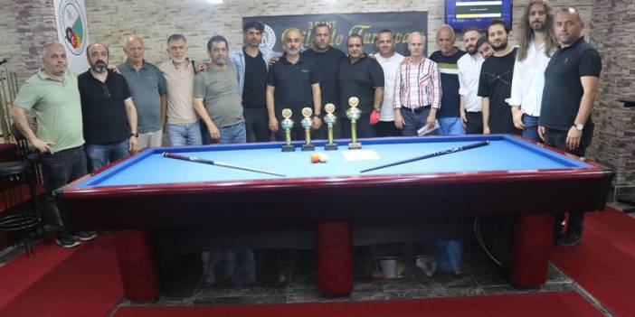 Akçaabat'ta bilardo turnuvası sona erdi