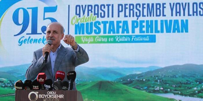 TBMM Başkanı Kurtulmuş, Ordu'da güreş festivaline katıldı