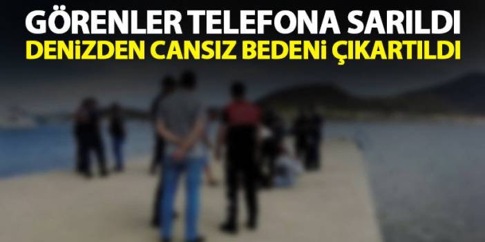 Denizde hareketsiz halde görenler telefona sarıldı! Bir kişi Karadeniz'den ölü çıkartıldı