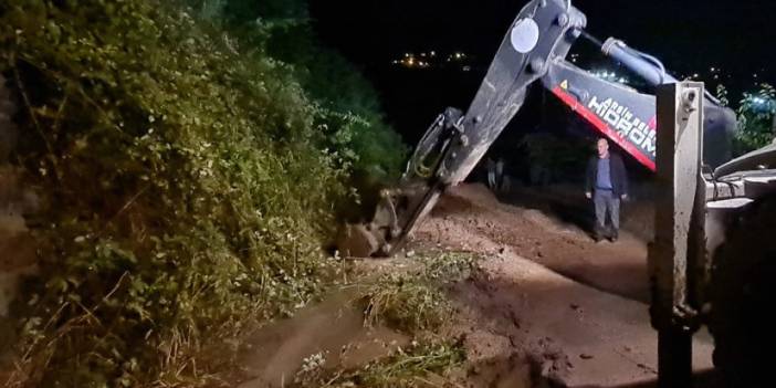 Trabzon'da sağanak hayatı olumsuz etkiledi. 25 Temmuz 2023