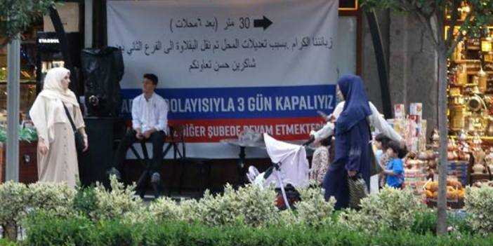 Trabzon'da 'Fahiş fiyat' mührüne 'tadilattayız' afişli kamuflaj