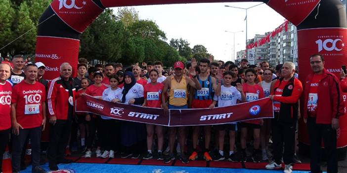 Trabzon yarı maratonu başladı! Yoğun katılım "Amaç yarışmak değil"