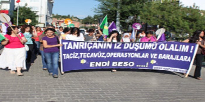 Tunceli Bakırcı'yı protesto etti