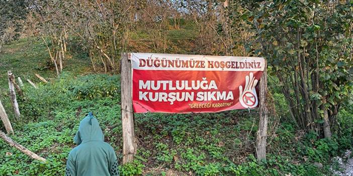 Ordu'da düğünde maganda kurşununa 'pankartlı' önlemi