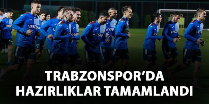 Trabzonspor'un Konyaspor maçı hazırlıkları tamamlandı!