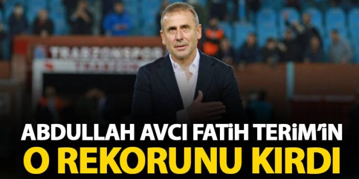 Trabzonspor'da Abdullah Avcı'dan dikkat çeken istatistik! Fatih Terim'i geçti