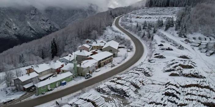 Kastamonu'nun kar yağışı etkili oldu! Yüksek kesimler beyaza büründü